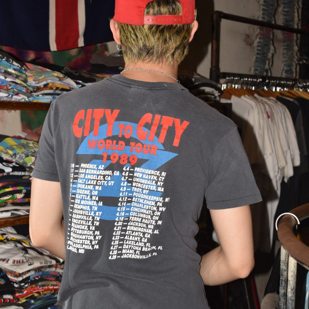 80's RATT "Reach for the Sky / City to City World Tour 1989" グラムメタル ロックTシャツ 260710H