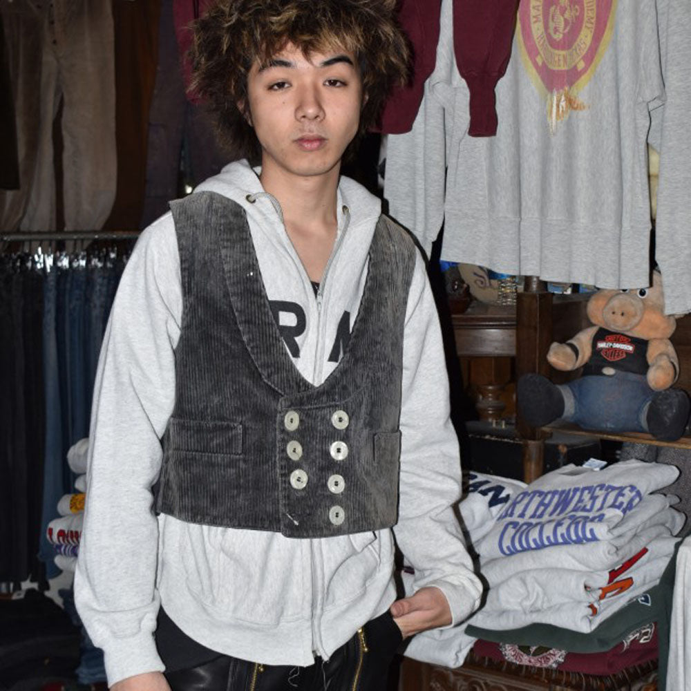 70’s EURO製 MOSTERS ロガーベスト フェードブラック 251031H