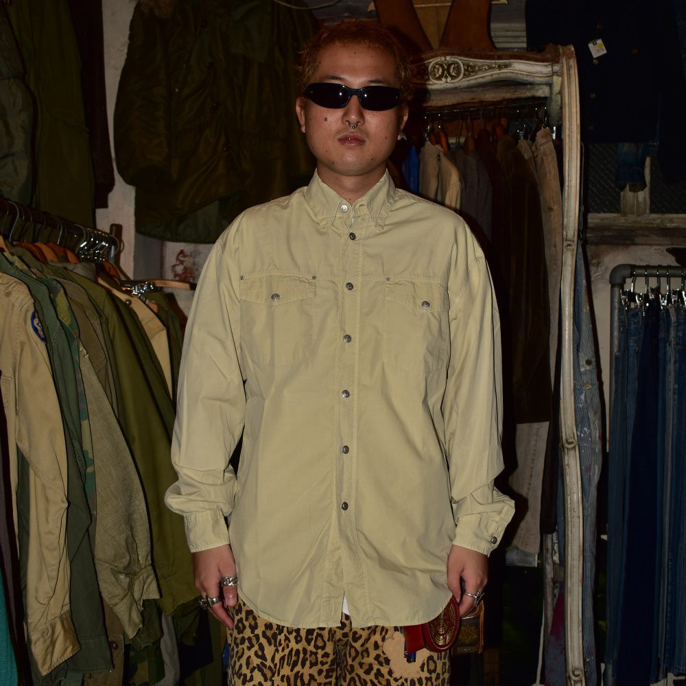 90's VERSACE JEANS SIGNATURE メデューサボタン ウエスタンシャツ イタリア製 261006H
