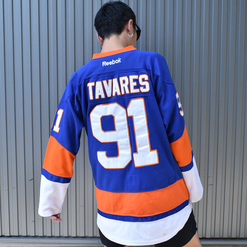 Y2K Reebok “NHL New York Islanders” アイスホッケー ゲームシャツ 231018