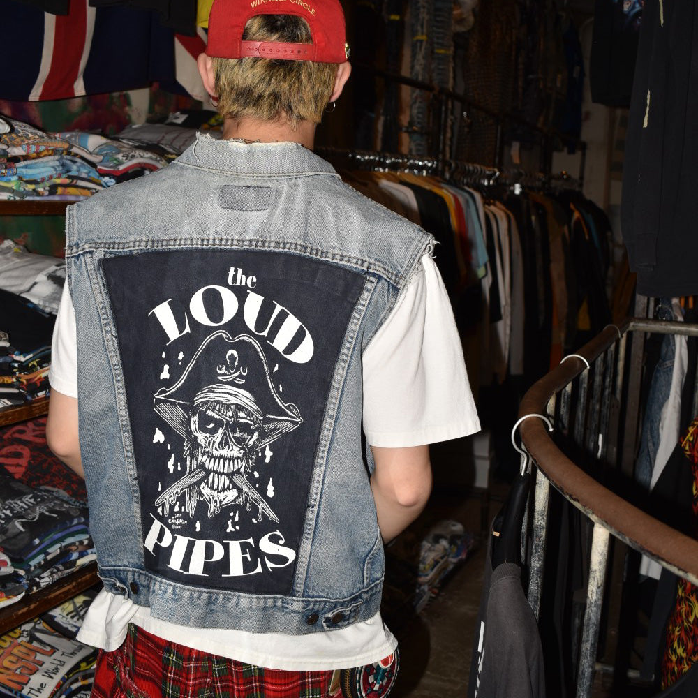 90's Levi's × Jeff Gaither "the LOUD PIPES" カスタム デニムベスト USA製 260612H