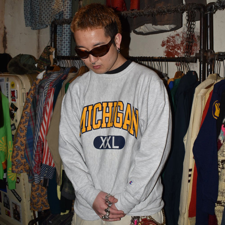 90's Champion Reverse Weave "MICHIGAN" リバーススウェット 260220H