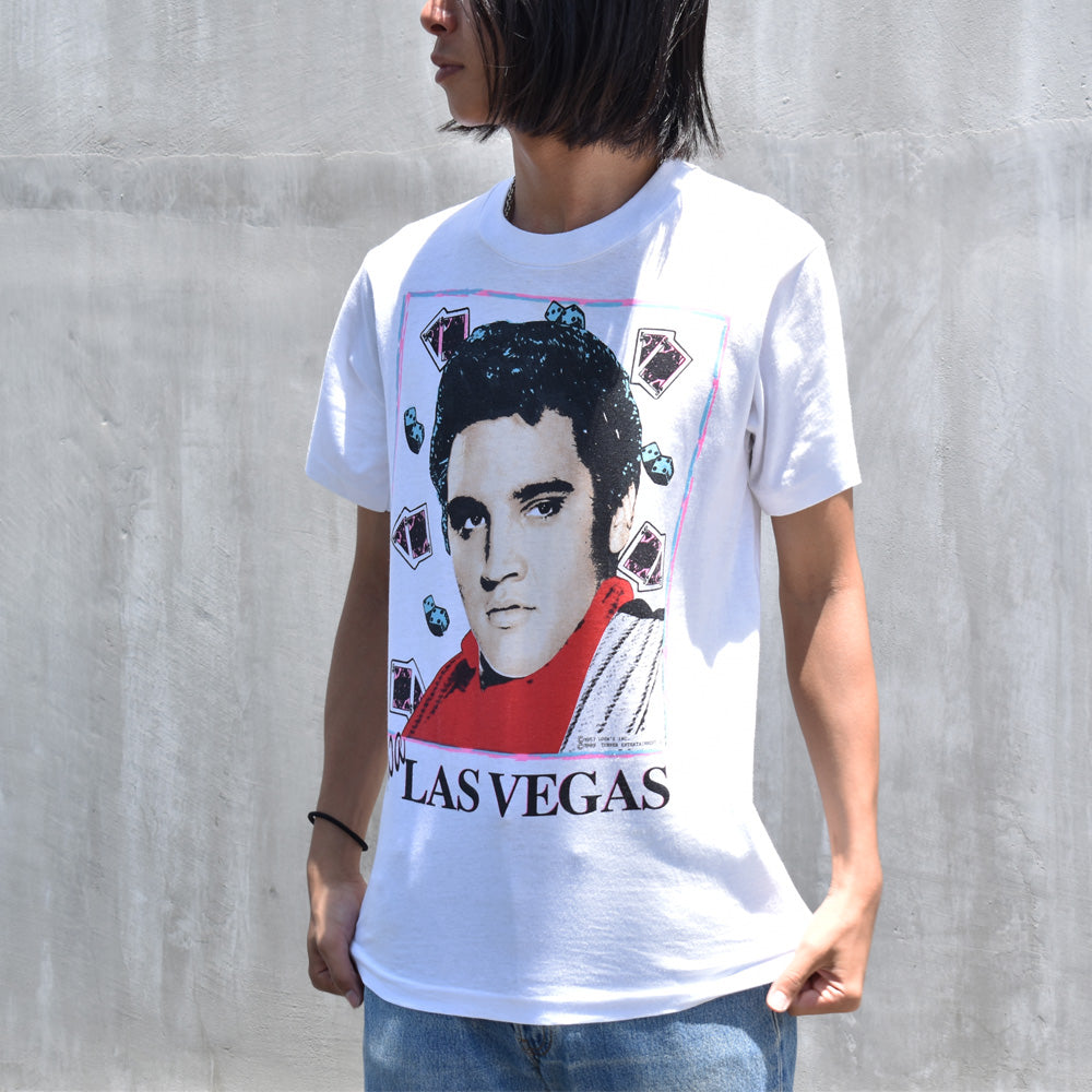 80’s　Elvis Presley /エルヴィス・プレスリー ”Viva LAS VEGAS” Tシャツ　USA製　230827