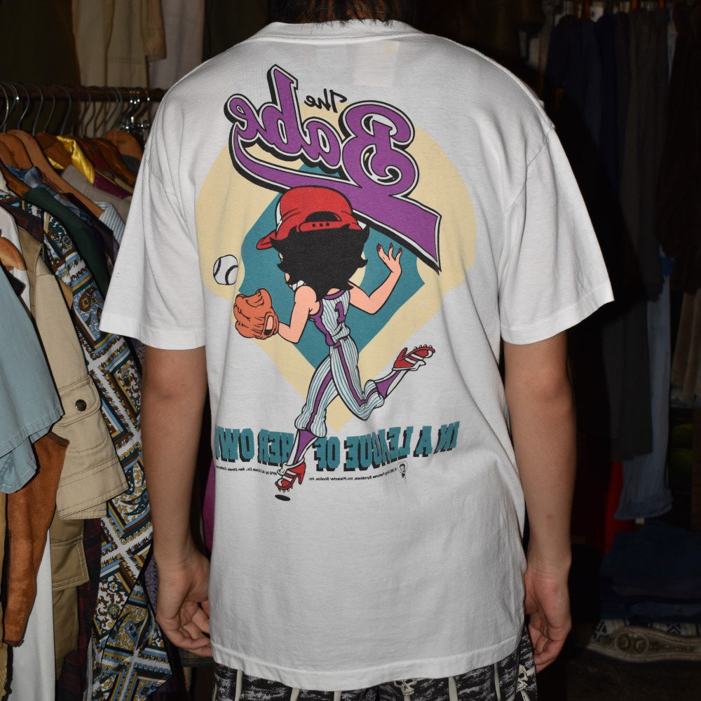 90's Betty Boop "The Babe" ベースボール キャラT USA製 260821H