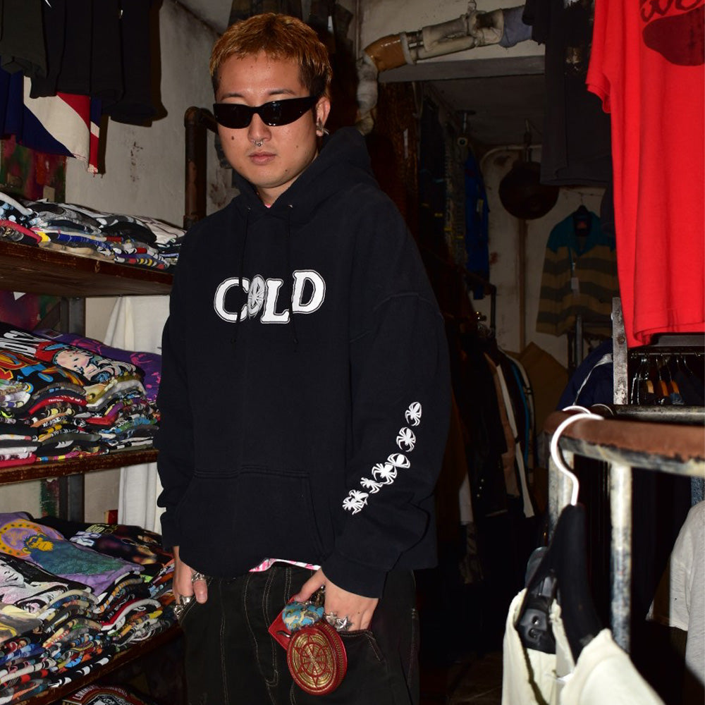 Y2K COLD スパイダーロゴ ニューメタル スウェットフーディー 261030H