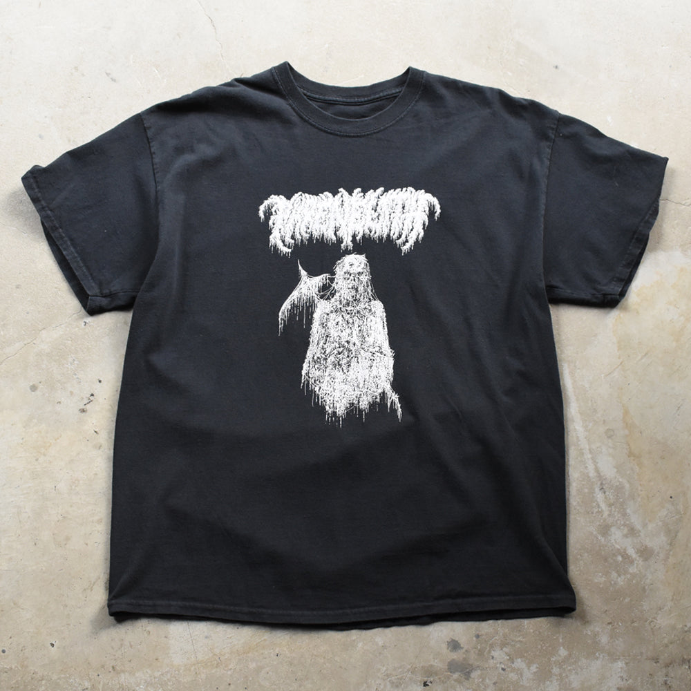 PHRENELITH Reaper 死神 バンドロゴ デスメタル Tシャツ 2010年代 ブラック 古着
