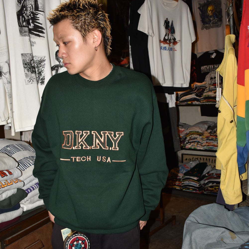 90's N.O.S. DKNY TECH USA ロゴスウェット 260602H