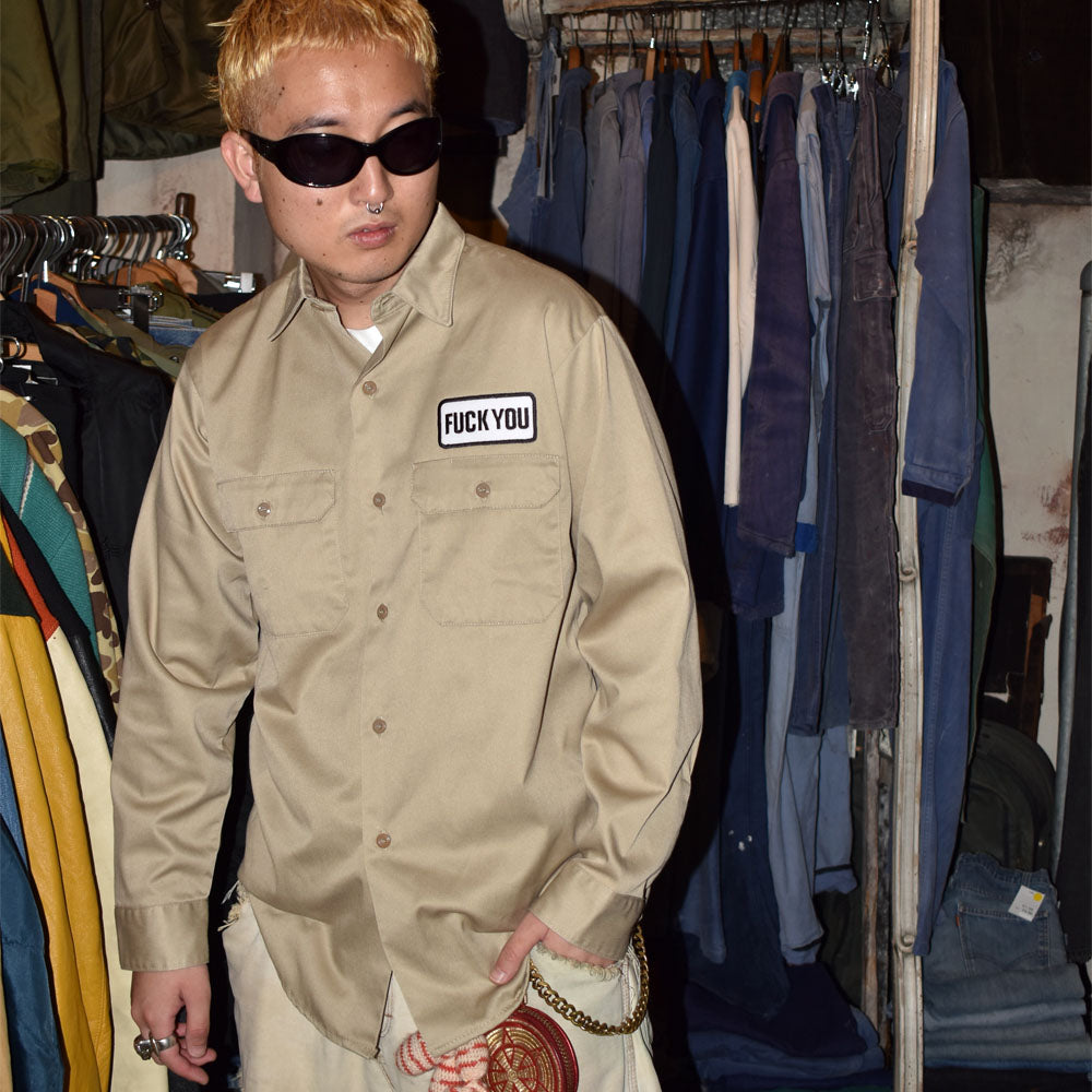 70’s Powr House “F*CK YOU" パッチ ワークシャツ 251021H