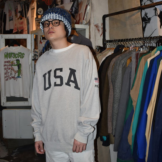 90's POLO SPORT USA ロゴスウェット 260324H