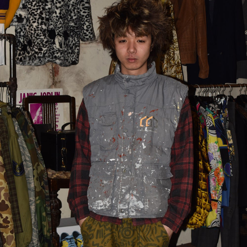 90’s ユーロワーク ベスト フェード＆ペンキ 251128H