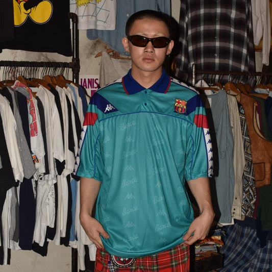 90's Kappa "FC Barcelona 1992-95" バルサ サッカーシャツ 260721H