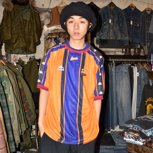 90's Kappa "FC Barcelona 1997-98" アウェイ サッカージャージ 260918H