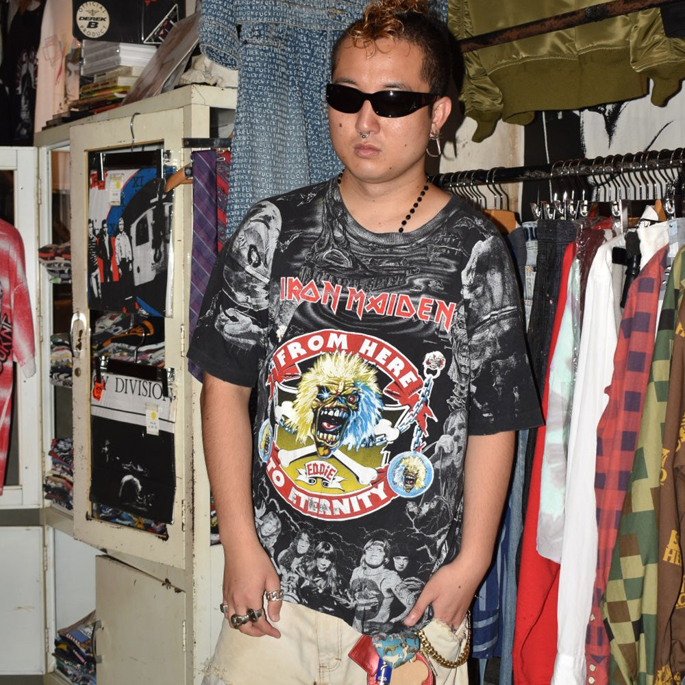 90's IRON MAIDEN "From Here To Eternity" AOP ヘヴィメタル ロックT 260825H