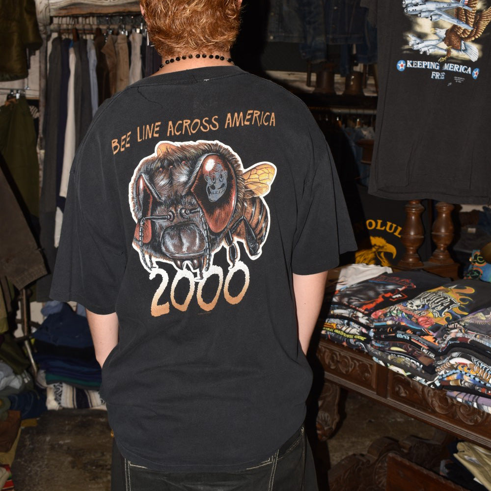 Y2K Anthrax "Bee Line Across America 2000" ロックTシャツ 260714H