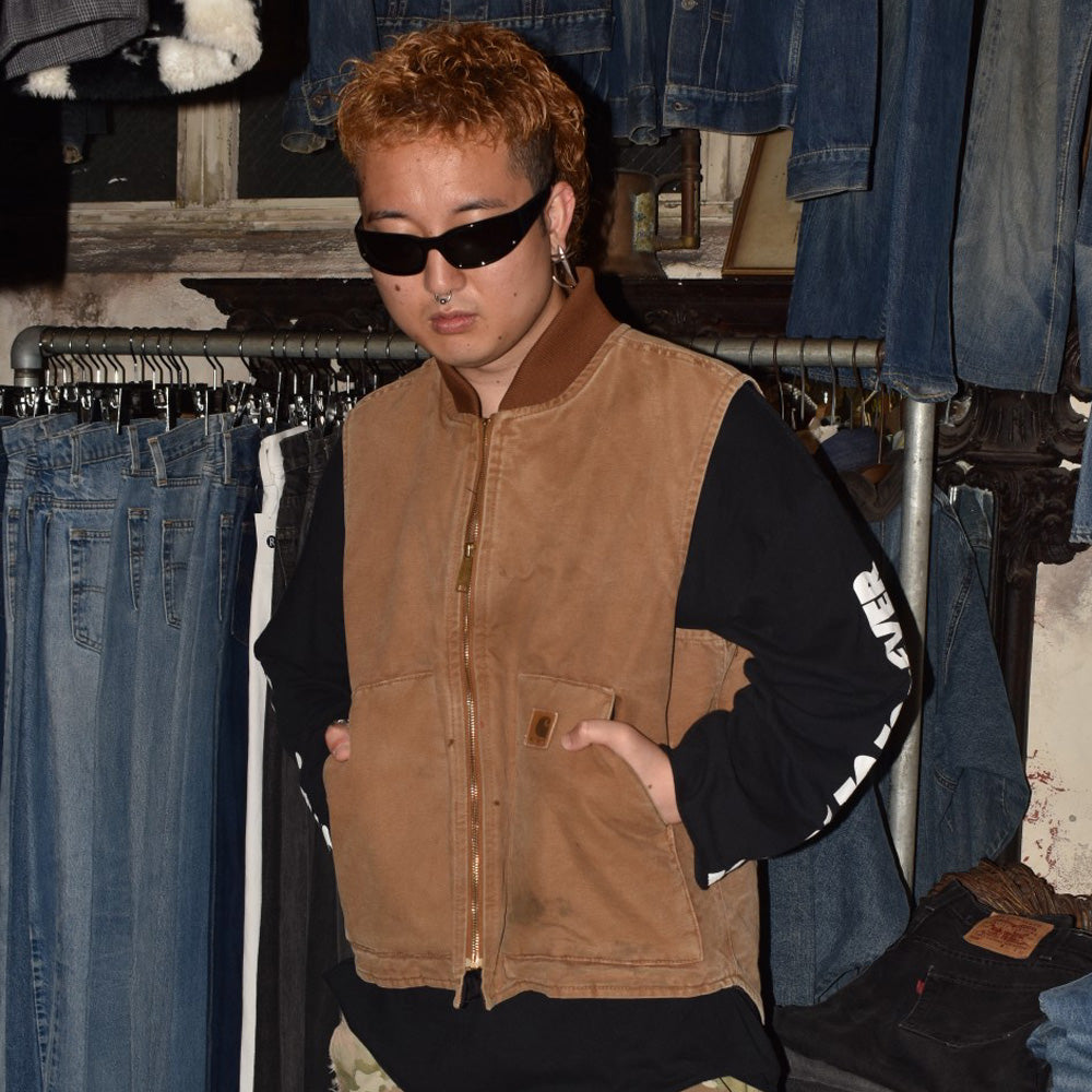 Y2K Carhartt キルティングライナー ダックベスト  260721H