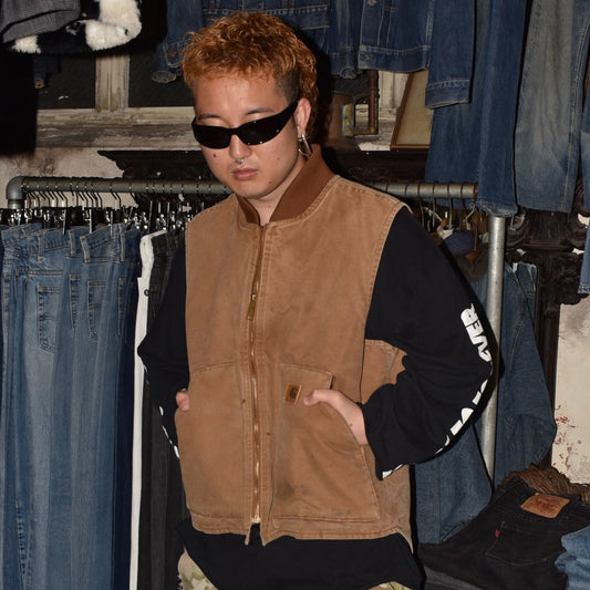 Y2K Carhartt キルティングライナー ダックベスト  260721H