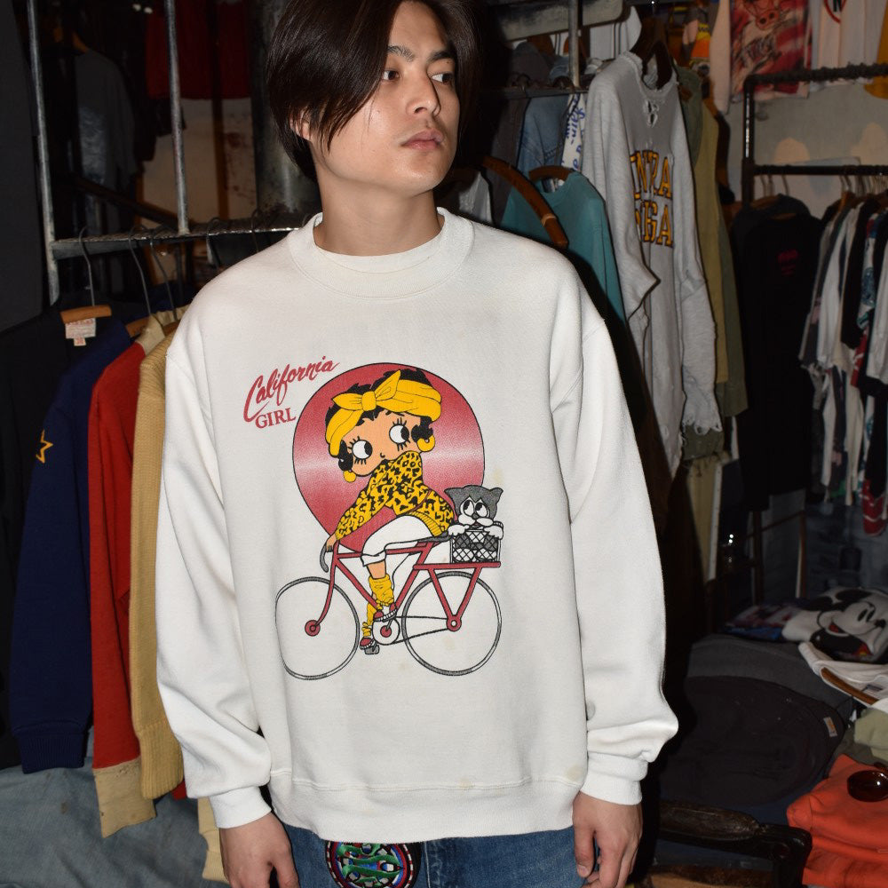 80's "BETTY BOOP" California Girl キャラスウェット 260331H