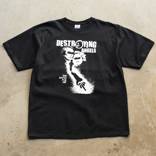 90’s デッドストック！ Destroying Angels "The Battle for Art" アンダーグラウンド・ジン アート Tシャツ 250923