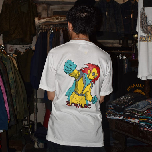 90's ZORLAC "Craig Johnson" PUSHEAD スーパーヒーロー スケートT USA製 260908H