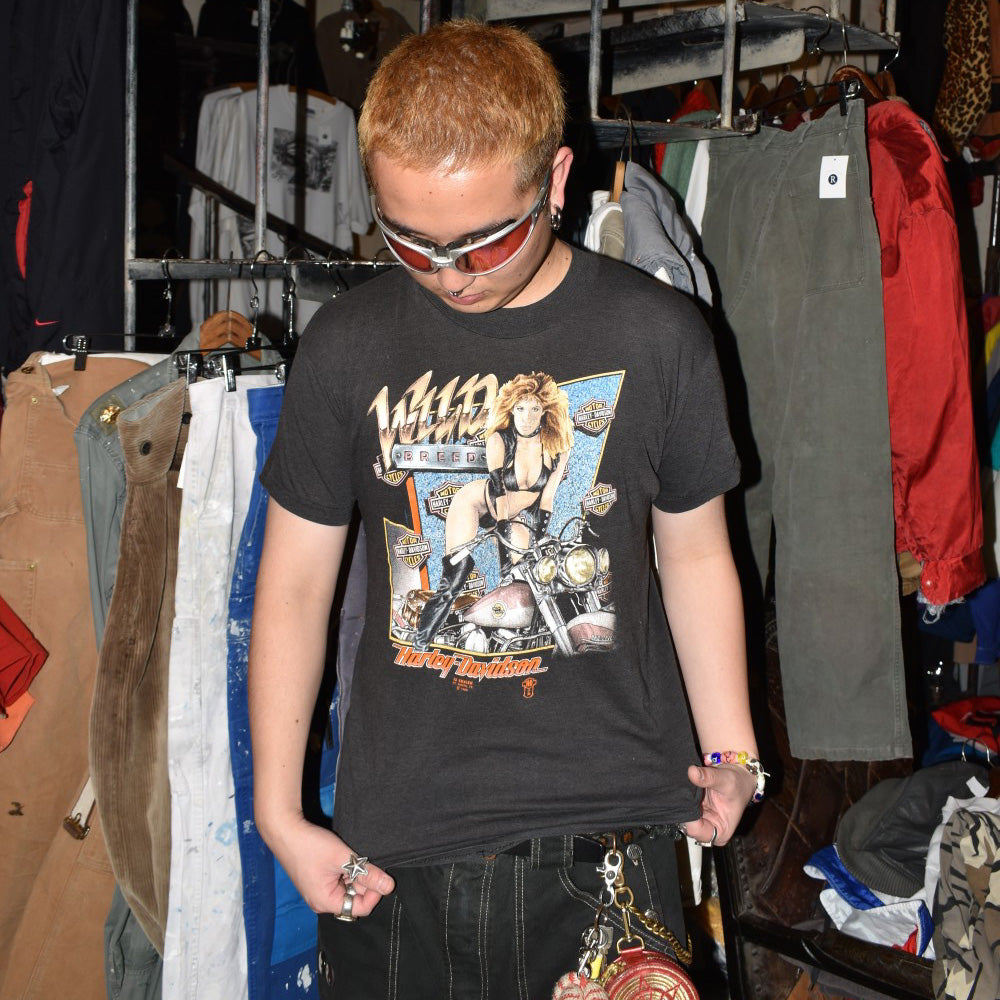 80’s Harley-Davidson 3D Emblem “WILD BREED” ハーレーTシャツ 251202H