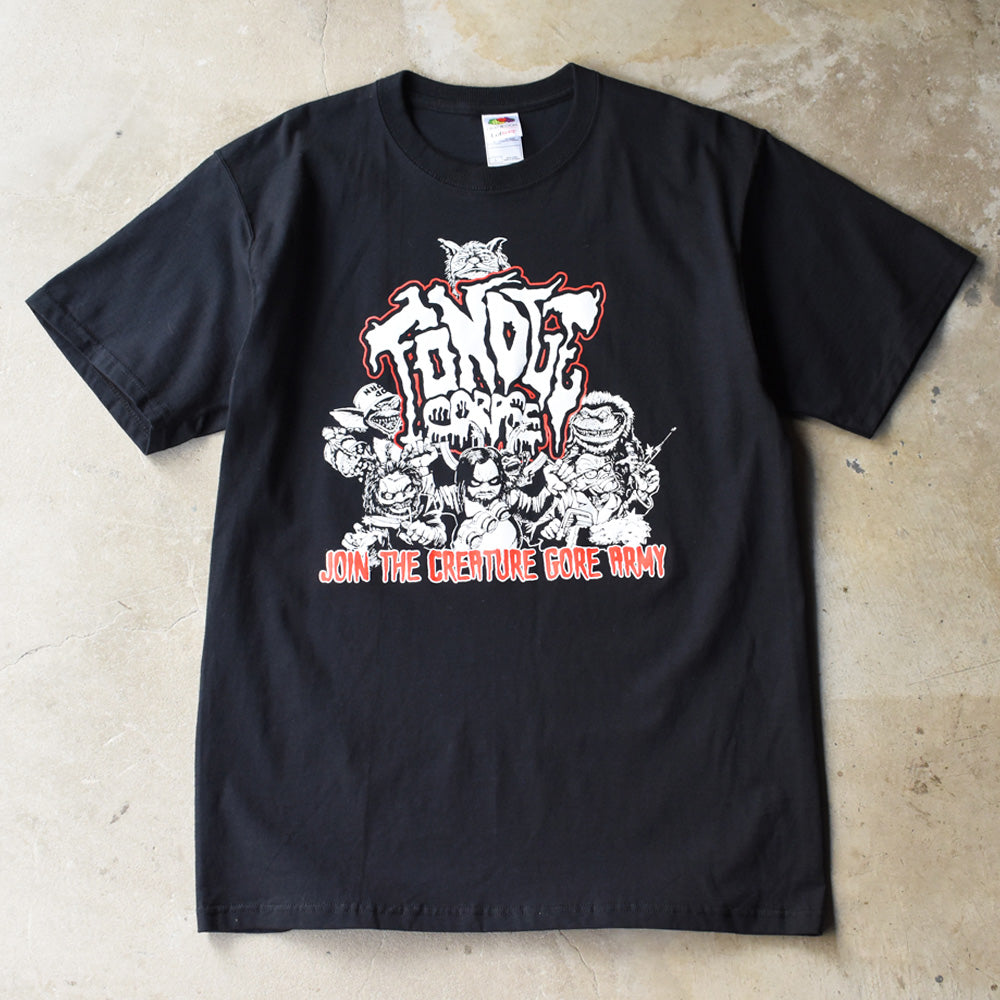 デッドストック！ Fondlecorpse "Creature Gore Army" Tシャツ 250909