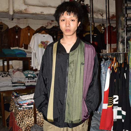 90's GIVENCHY マルチカラー ナイロンジャケット 260626H