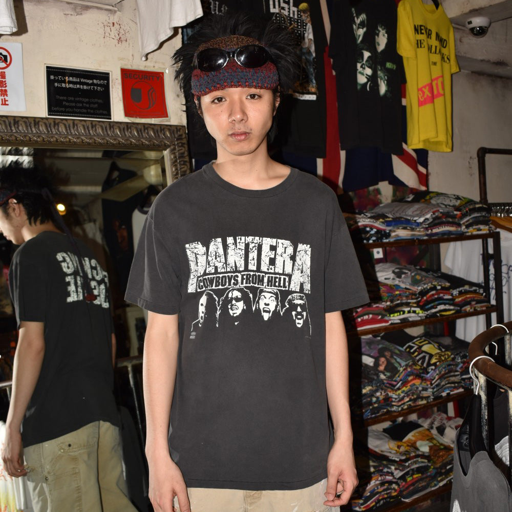90's Pantera "Cowboys From Hell / Fucking Hostile" ヘヴィメタル ロックT USA製 260612H