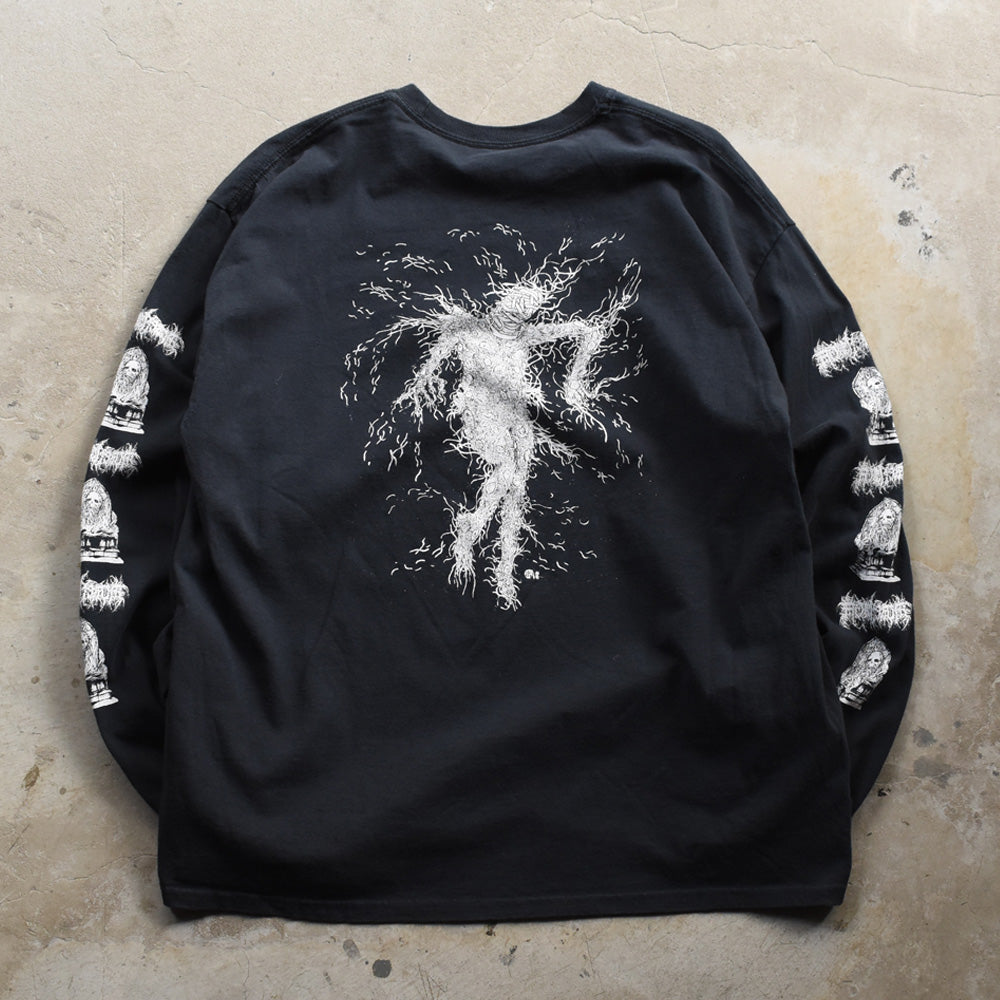 デッドストック！ Mortiferum "Faceless Apparition" ロングスリーブ Tシャツ 250930