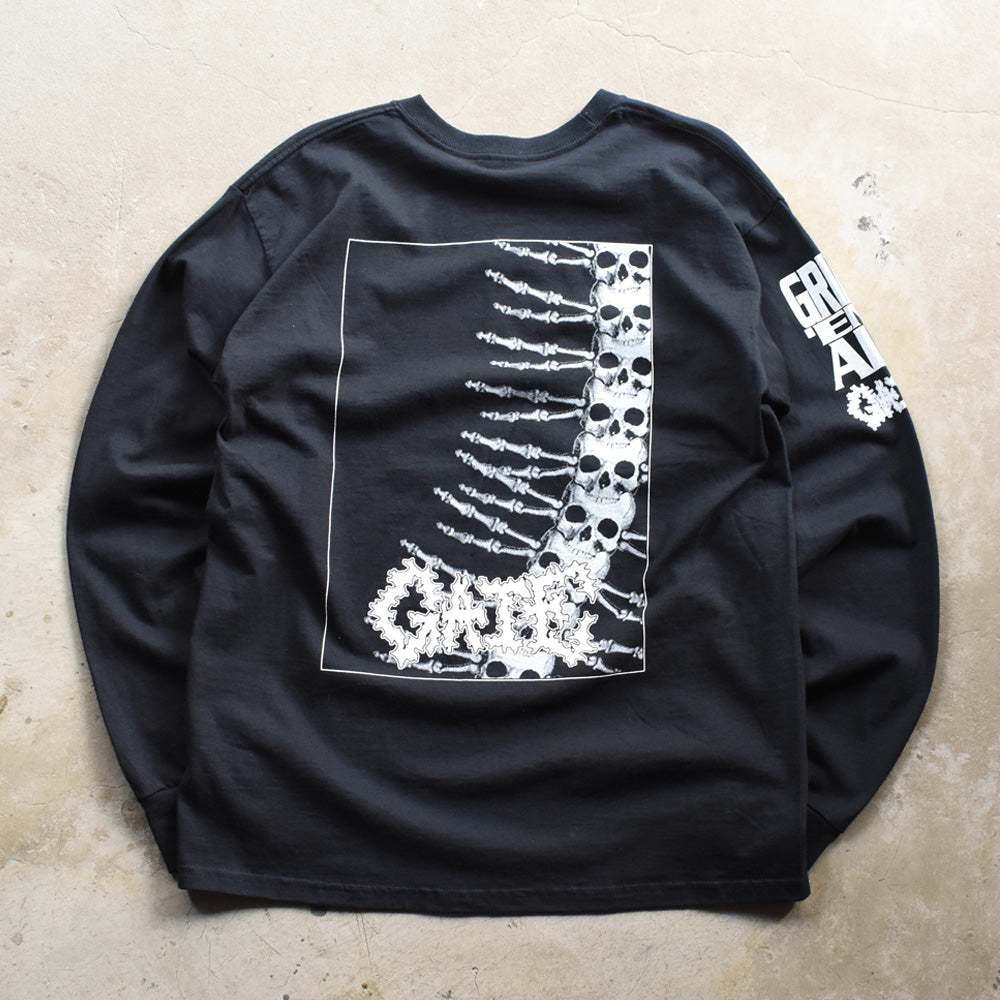 デッドストック！ GATE "Grind ’Em All" ロングスリーブ Tシャツ 250930