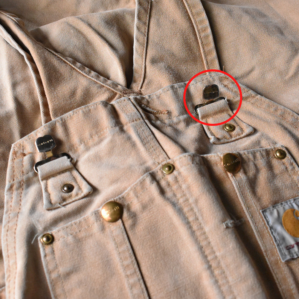 Y2K Carhartt ダブルニー！ サイドジップ ダック オーバーオール USA製 240521