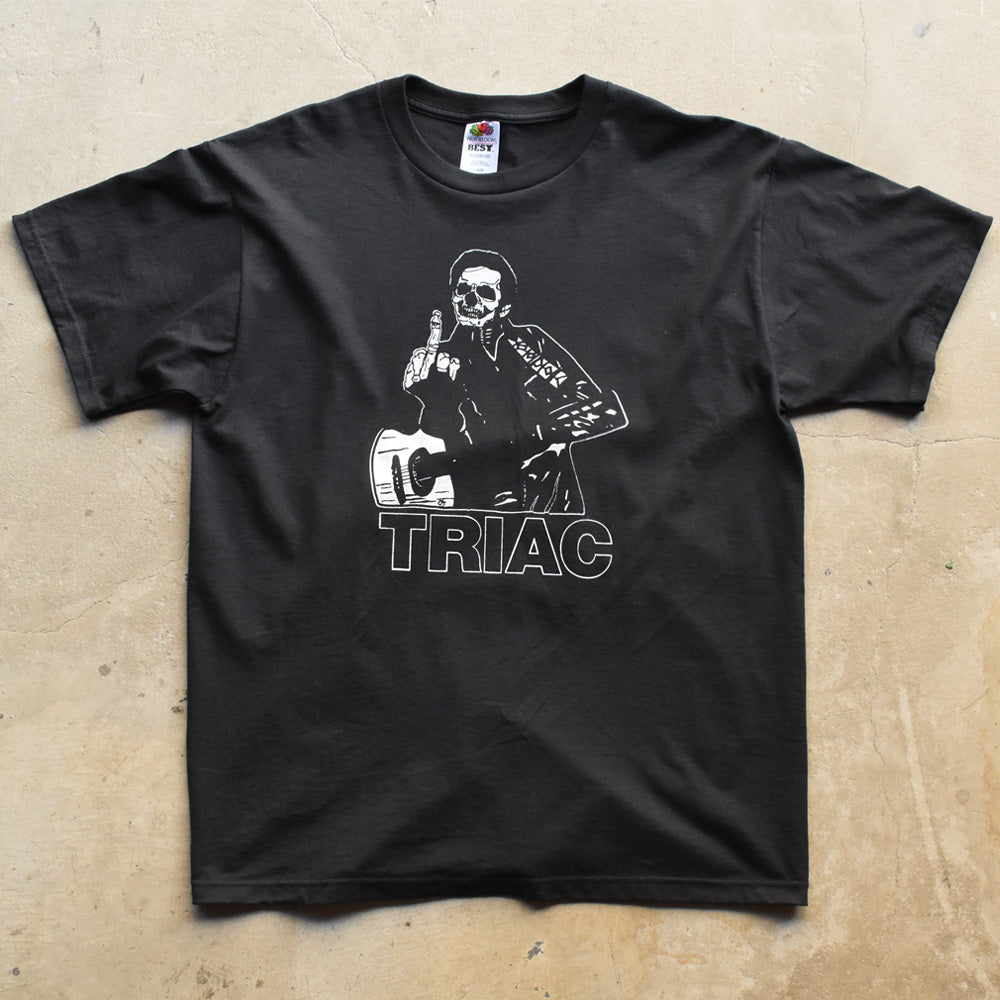 Y2K デッドストック！ TRIAC "Skeleton Johnny Cash" Tシャツ 250923