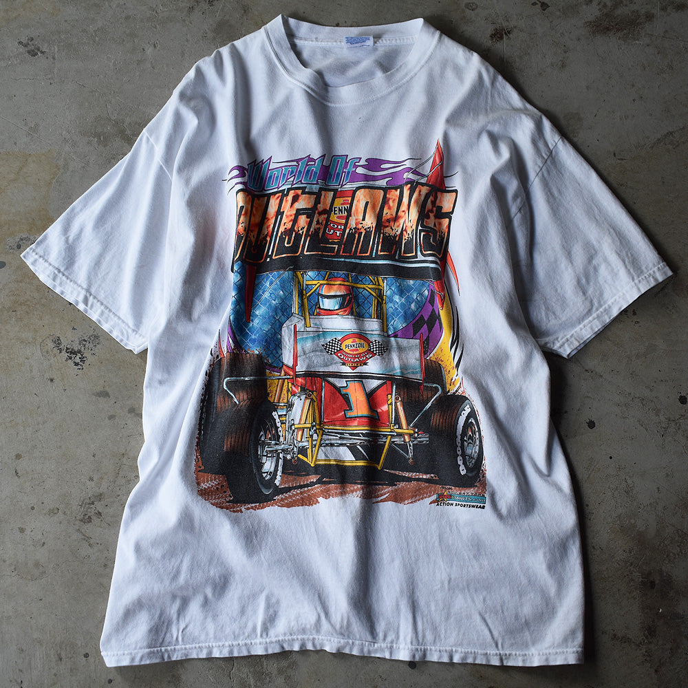 Y2K　"WORLD OF OUTLAWS" レーシングTee　220813