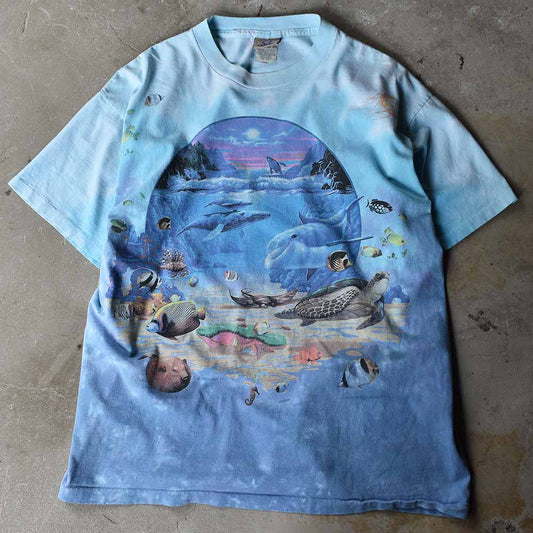 90's LIQUID BLUE/リキッド・ブルー “Sea animals” アニマルプリントTee USA製 220817