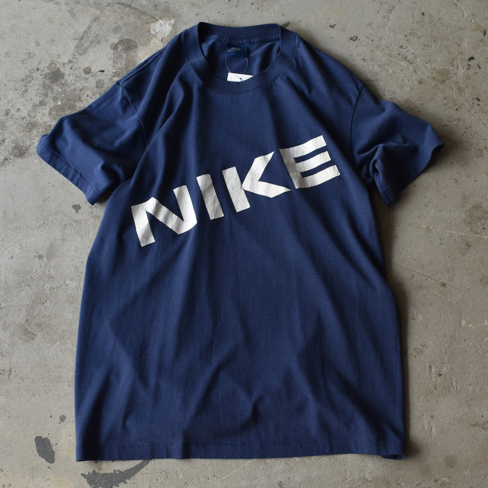 80's　NIKE/ナイキ 紺タグ logo Tee　220701