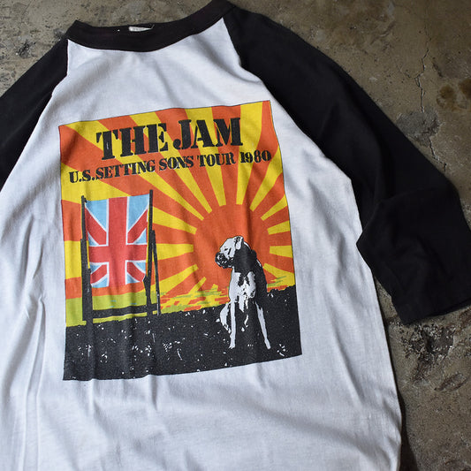 80's　The Jam/ザ・ジャム　FIFTH COLUM/フィフスコラム　"SETTING SONS" Tour　Raglan sleeve Tee　220610H