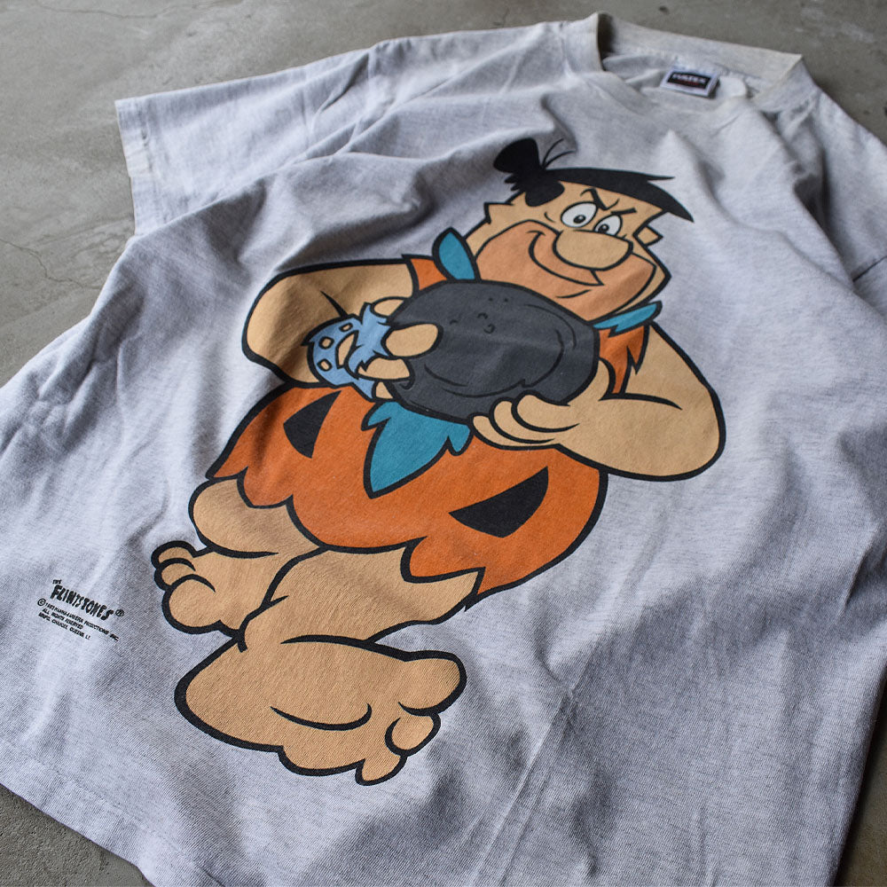 90’s　The Flintstones/原始家族フリントストーン “bowling” Tee　USA製　220825