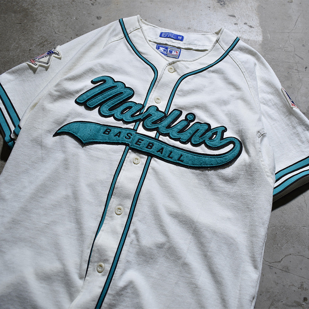 90's　MLB Miami Marlins/マイアミ・マーリンズ  STARTER ベースボールシャツ　220919