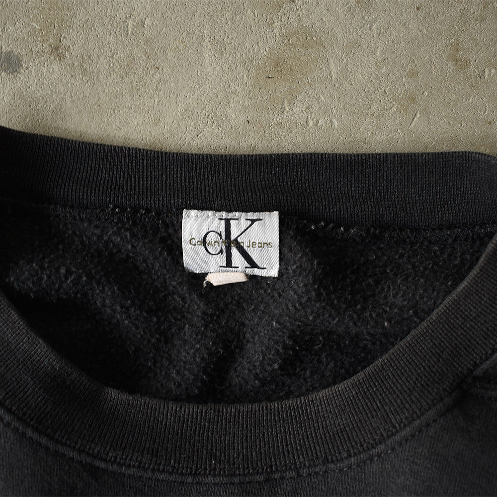 90's　Calvin Klein/カルバン・クライン ワンポイント logo刺繍 スウェット　220929