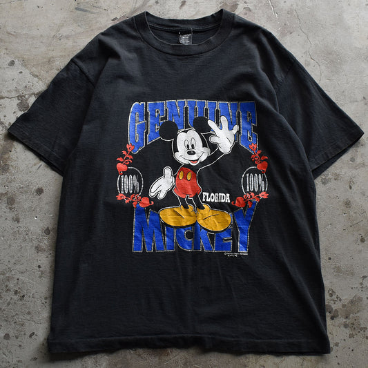 90’s　ディズニー /Disney ”GENUINE MICKEY” Tee USA製　220527