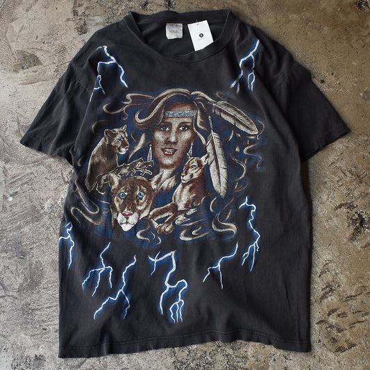 90’s AMERICAN THUNDER サンダー インディアン Tシャツ 220701H