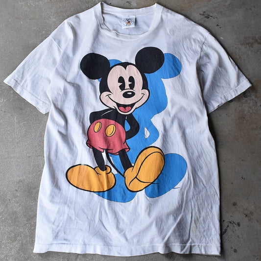 90's　Disney/ディズニー 大判プリント “Mickey” Tee　220517