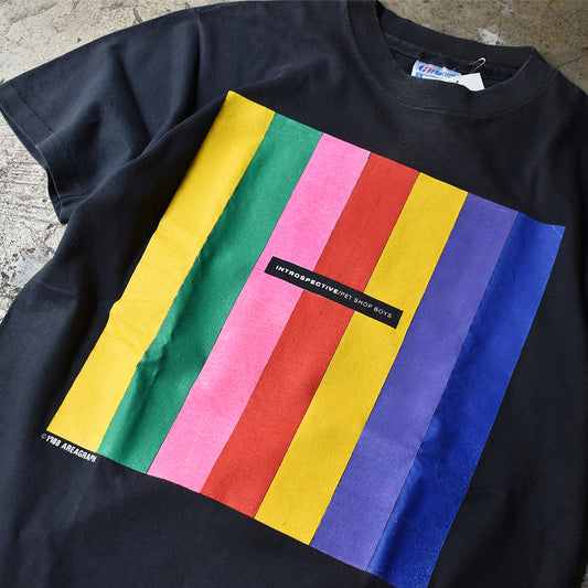 80's　Pet Shop Boys/ペットショップボーイズ　"Introspective" Tee　220517