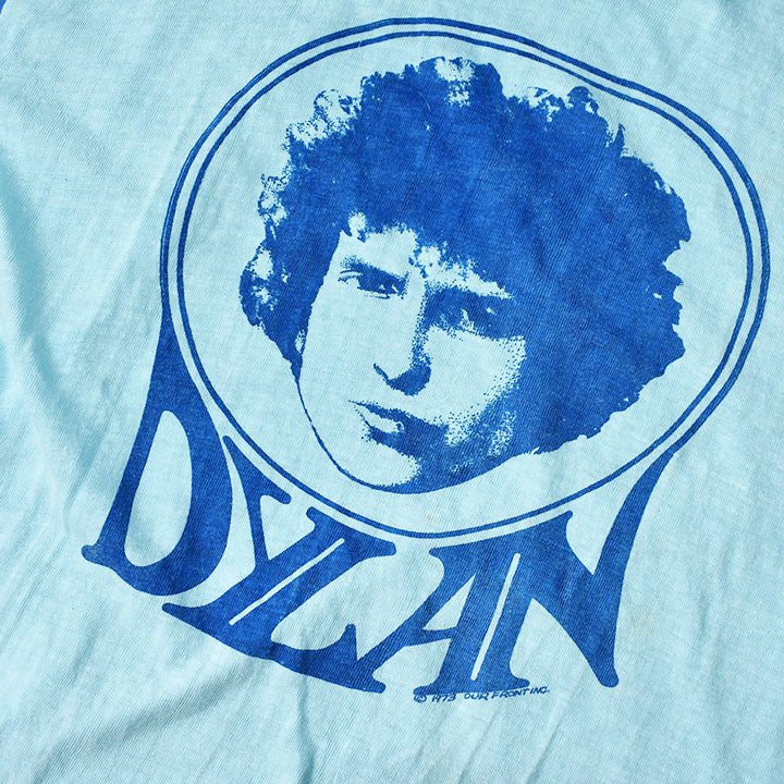 70's　Bob Dylan/ボブ・ディラン　2トーン！　染み込みプリントTシャツ　コピーライト入り　