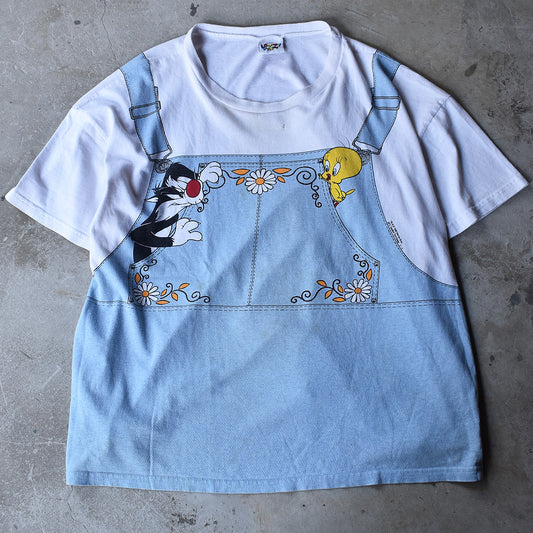 90’s　ルーニー・テューンズ/Looney Tunes トロンプ・ルイユ AOP Tee　220524