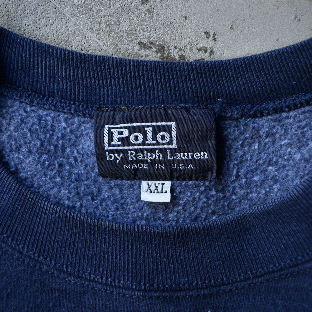 90's　ブートレグ Polo Ralph Lauren/ポロ ラルフ ローレン logo刺繍 スウェット　USA製　221102