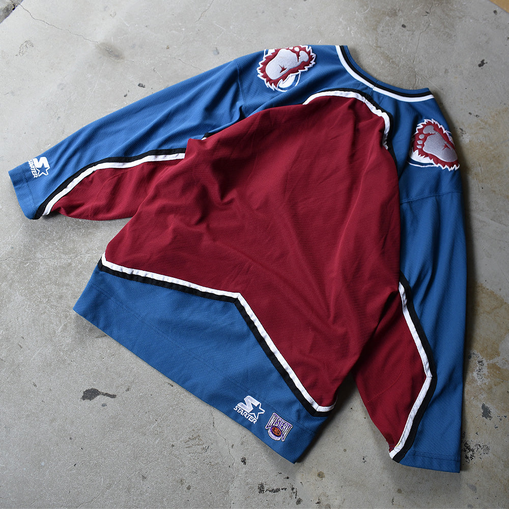 90's　NHL Colorado Avalanche/コロラド・アバランチ Logo ホッケーシャツ　220914