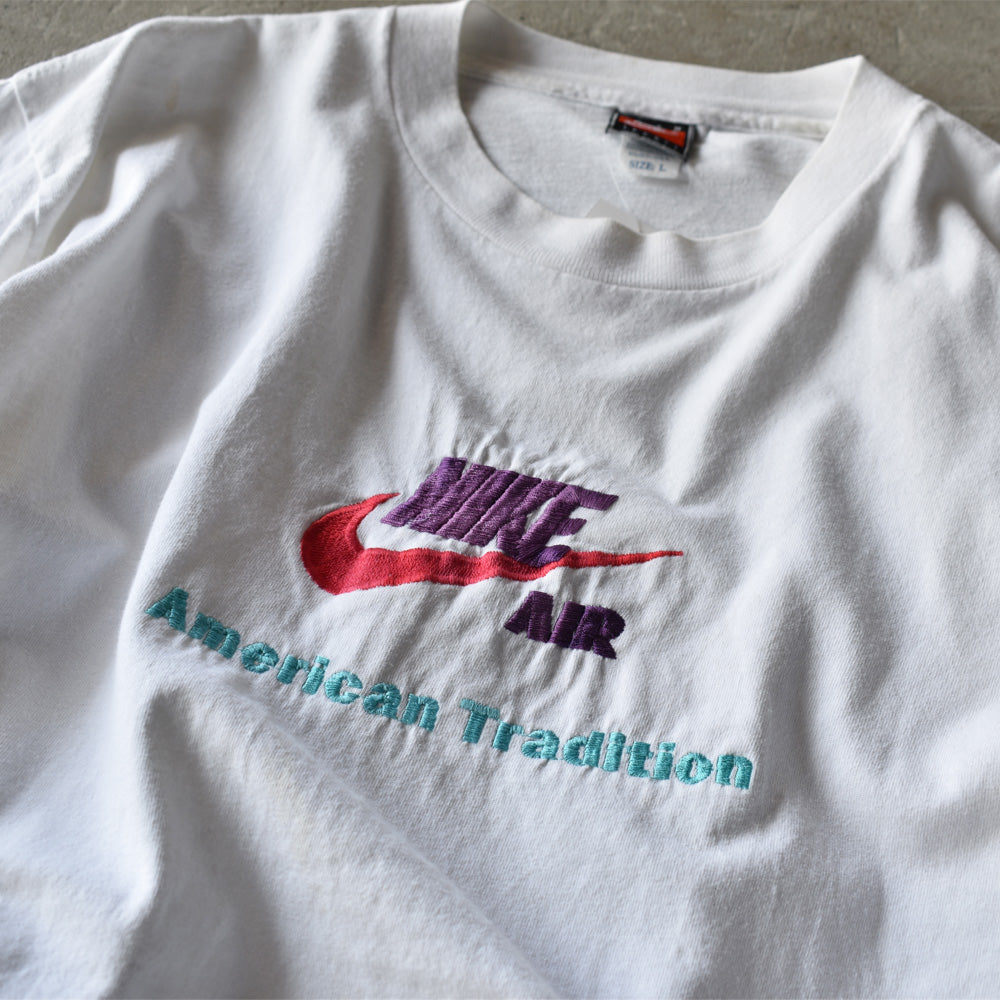 ナイキ NIKE AIR 刺繍ロゴ Tシャツ 1990年〜 USA製 ヴィンテージ