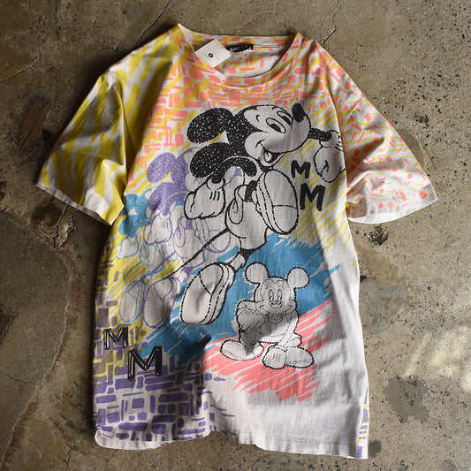 90's AOP! Disney "Mickey / Jerry Leigh" キャラ Tシャツ 230412H