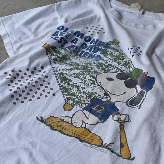 90’s　Peanuts/ピーナッツ “DIAMONDS ARE A DAD'S BEST FRIENDS” Tee　USA製　220721