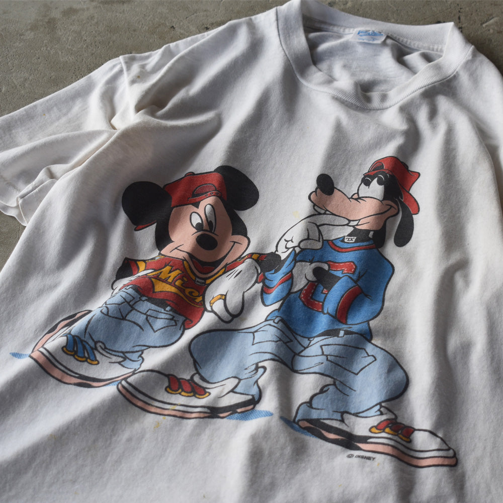 90's Disney ”Mickey & Goofy” Kris Kross パロディ キャラクターT